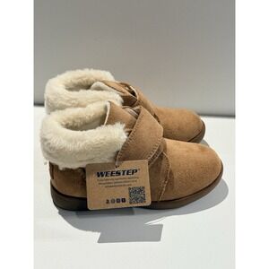 Weestep Baby Chestnut Strap Boots Size‎ 8 NWOT